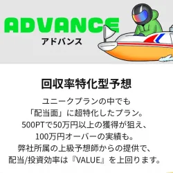有料予想の中では的中率の良くないアドバンス